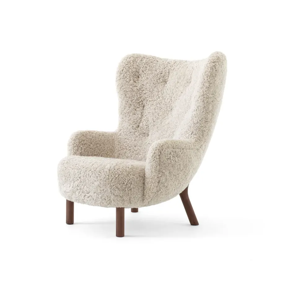 Butaca Petra VB3 High, Nogal aceitado-Sheepskin Moonlight