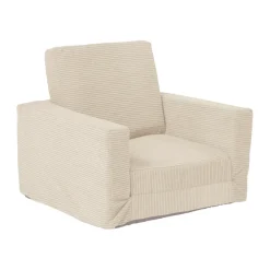 Butaca plegable Kid's Base, Blanco natural