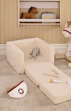 Butaca plegable Kid's Base, Blanco natural