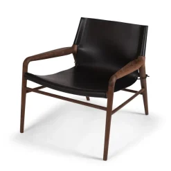Butaca Rama Chair roble ahumado, Negro