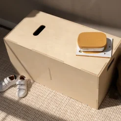 Caja de almacenamiento Cube Long, Abedul