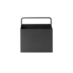 Caja pared Ferm Living Wall Box cuadrado, negro