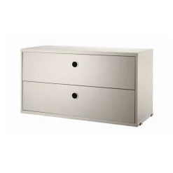 Cajonera String, Beige, 78x30 cm