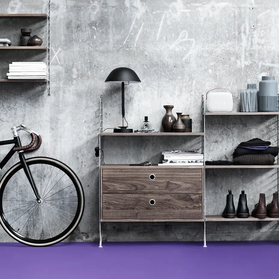 Cajonera String, Blanco, 78x30 cm