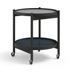 Carrito Bølling Tray Table model 50, Water, estructura roble lacado negro