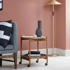 Carrito Bølling Tray Table model 50, Haya aceitada, estructura de haya aceitada