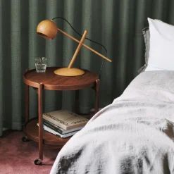 Carrito Bølling Tray Table model 50, Haya aceitada, estructura de haya aceitada