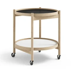 Carrito Bølling Tray Table model 50, Base, estructura de roble sin tratar
