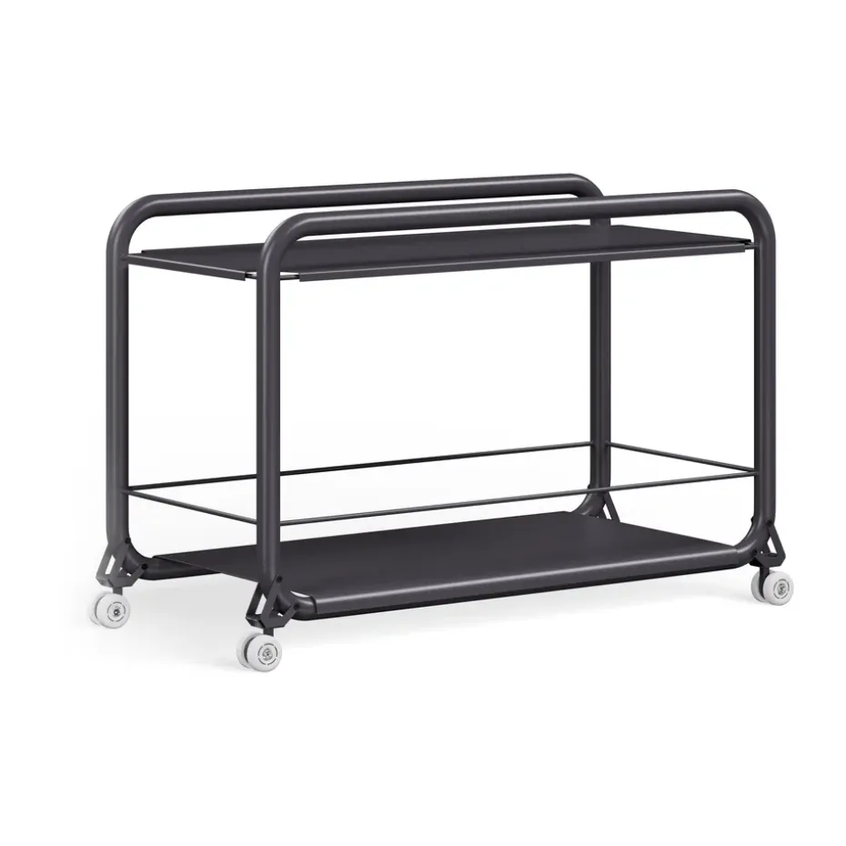 Carrito con ruedas Tension, Textura Graphit