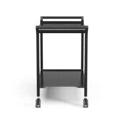 Carrito para servir Teatime, fresno lacado negro