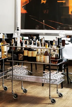 Carro de servicio Cargo, Laminado blanco-cromo