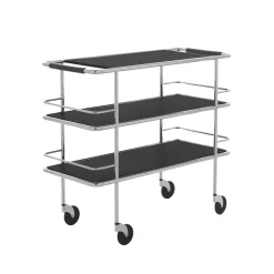 Carro de servicio Cargo, Laminado negro-cromo