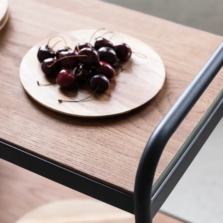 Carro para servir James, negro