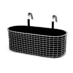 Cesta balcón Korbo, acero resistente a los ácidos