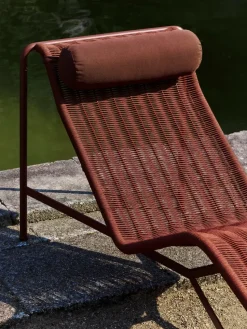 Chaise longue Palissade Cord, Iron red
