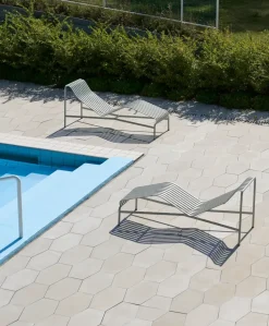 Chaise longue Palissade, Sky grey