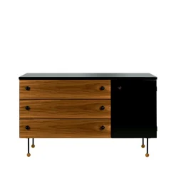 Cómoda 62 Dresser, American walnut, 3 cajones