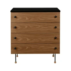 Cómoda 62 Dresser, American walnut, 4 cajones