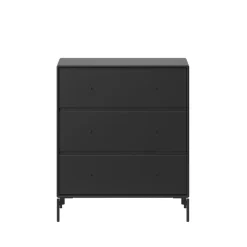 Cómoda Carry, Black 05, patas lacadas en negro