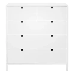 Cómoda Square 2+3 cajones, Blanco