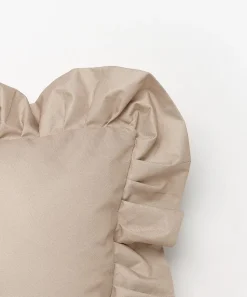 Cojín con volantes Garden Glory Outdoor 45x45 cm, Beige