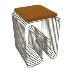 Cojín Curva para taburete Curva 27x32,5 cm, Amber