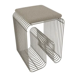 Cojín Curva para taburete Curva 27x32,5 cm, Taupe