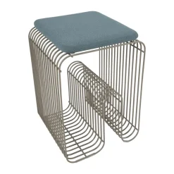 Cojín Curva para taburete Curva 27x32,5 cm, Dusty Blue