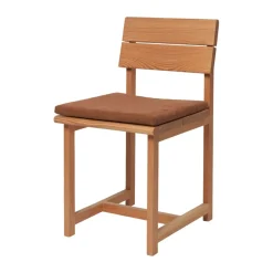 Cojín de asiento Align, Brown clay, 40x40 cm