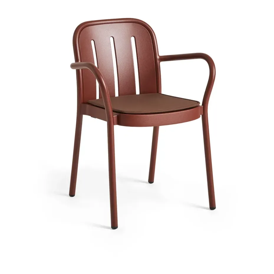 Cojín de asiento Deville, Iron red, 42x39,8 cm