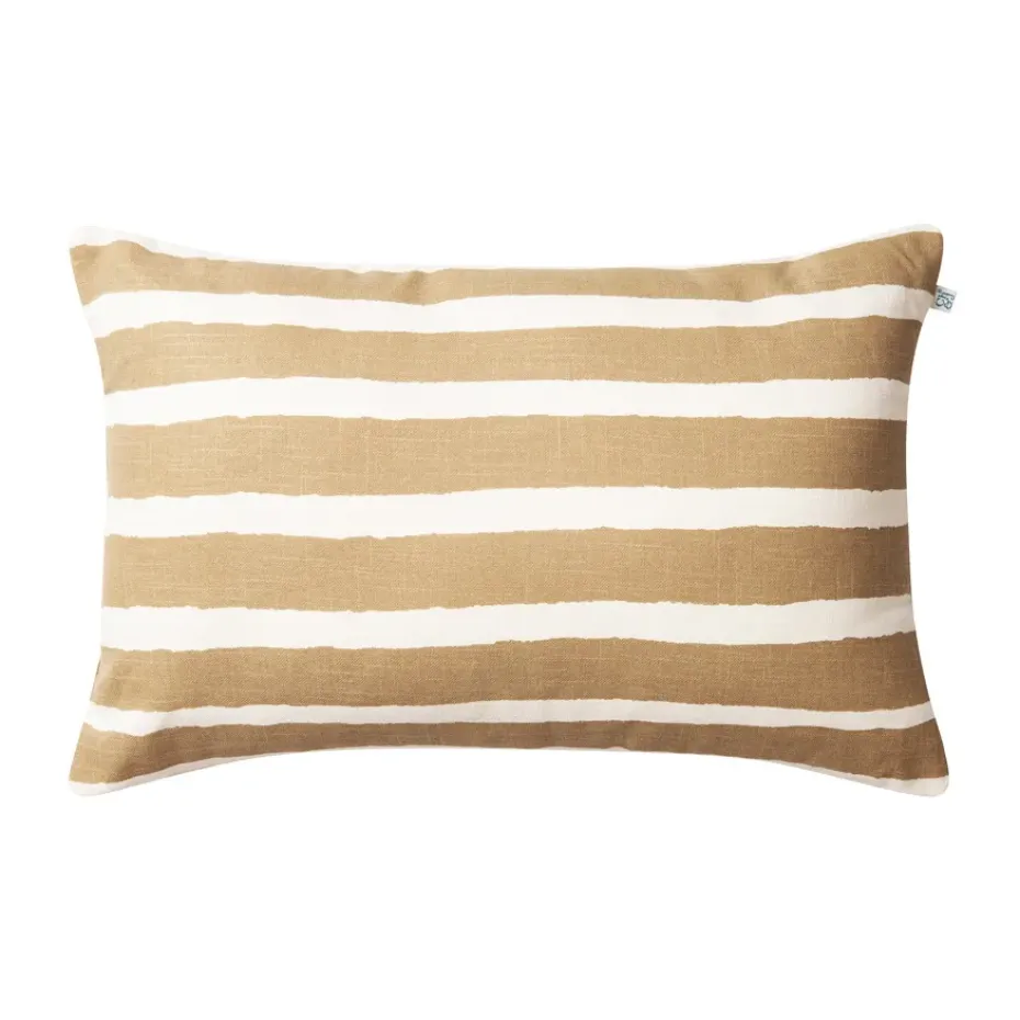 Cojín de exterior Block Stripe 40x60 cm, Beige-off white