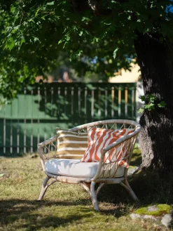 Cojín de exterior Block Stripe 40x60 cm, Beige-off white