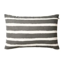 Cojín de exterior Block Stripe 40x60 cm, Grey-off white