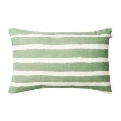 Cojín de exterior Block Stripe 40x60 cm, Sage-off white