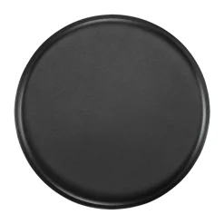 Cojín de silla taburete/taburete de bar ZigZag, Cuero bonded negro