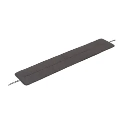 Cojín Linear steel bench pad 170x32,5 cm, Dark grey