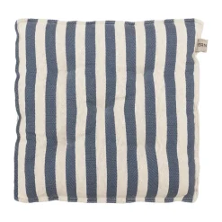 Cojín para asiento Ernst 45x45 cm, Blanco-azul