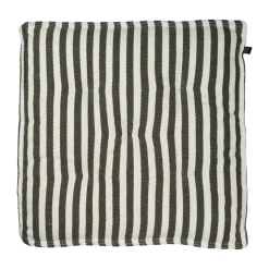 Cojín para asiento Ernst 45x45 cm, Salvia-blanco