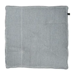 Cojín para asiento Ernst 45x45 cm, Azul y blanco