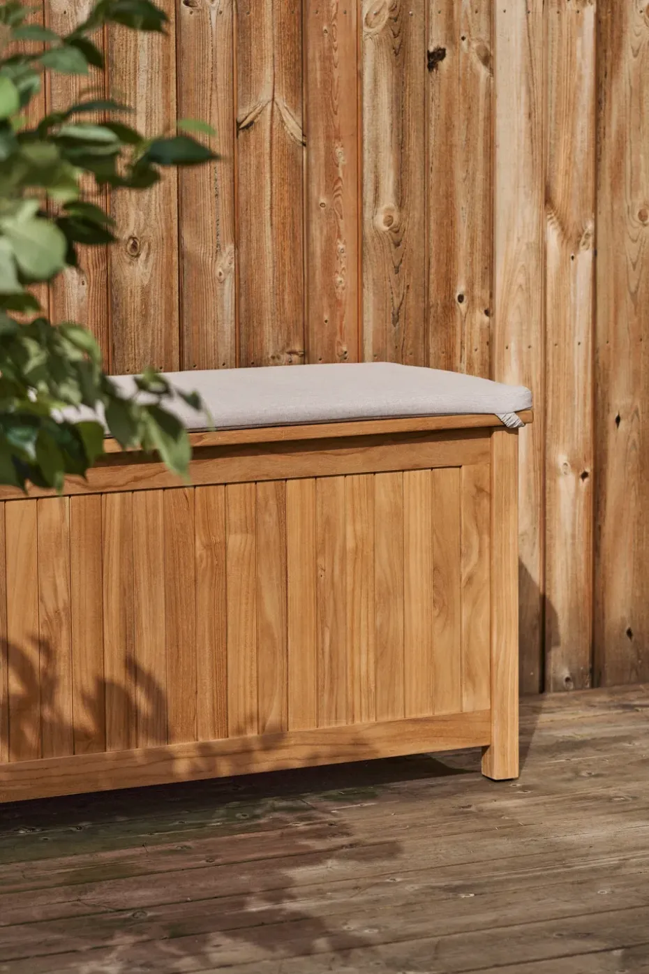 Cojín para baúl con ruedas Bjärknäs S 50x130 cm, Beige