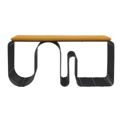 Cojín para banco Curva 32x95,5 cm, Amber