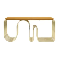 Cojín para banco Curva 32x95,5 cm, Amber