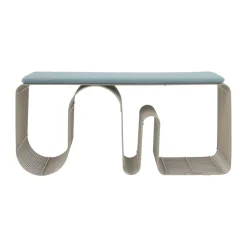 Cojín para banco Curva 32x95,5 cm, Dusty Blue