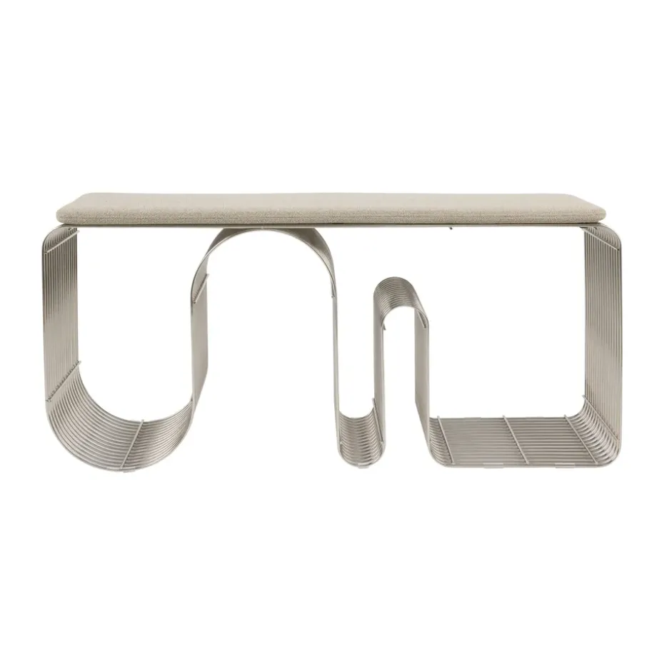 Cojín para banco Curva 32x95,5 cm, Taupe