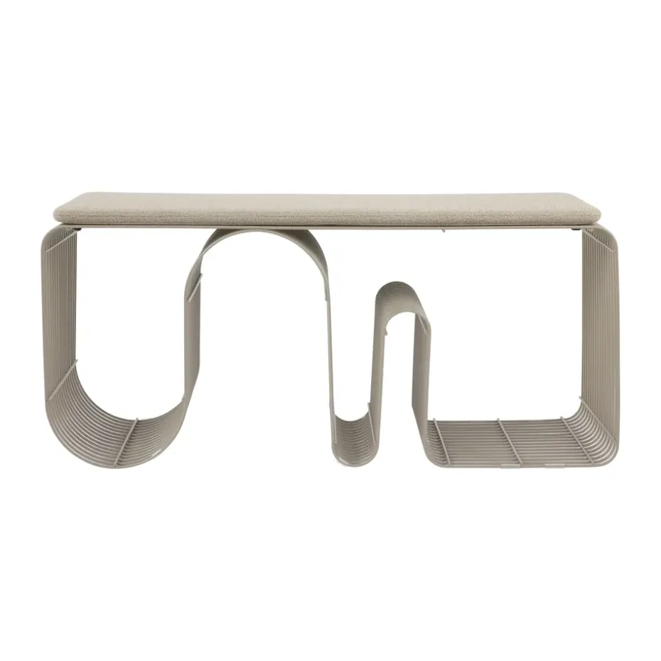 Cojín para banco Curva 32x95,5 cm, Taupe