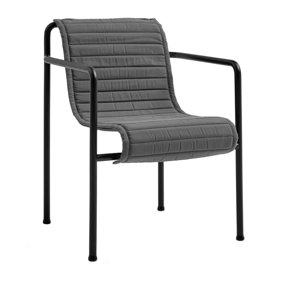 Cojín para silla con reposabrazos Palissade Dining Quilted, Anthracite