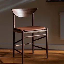 Cojín para silla Drawn HM3, Cuero cognac