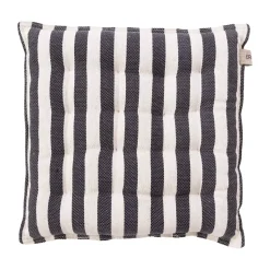 Cojín para silla Ernst 40x40 cm, Blanco natural-gris oscuro