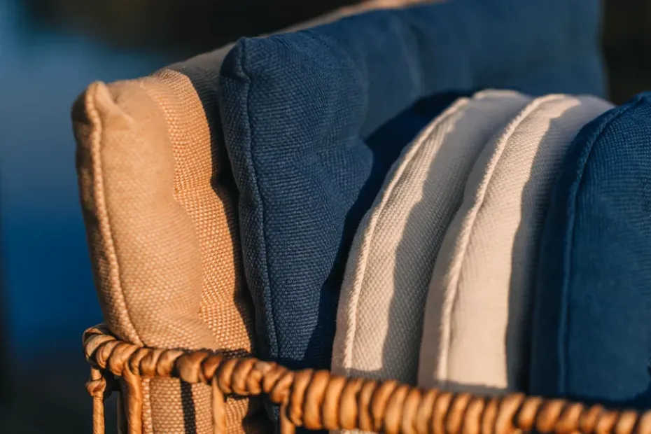 Cojín para silla Pepper 40x40 cm, azul índigo