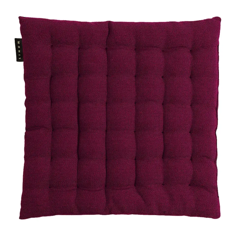 Cojín para silla Pepper 40x40 cm, Rojo burdeos